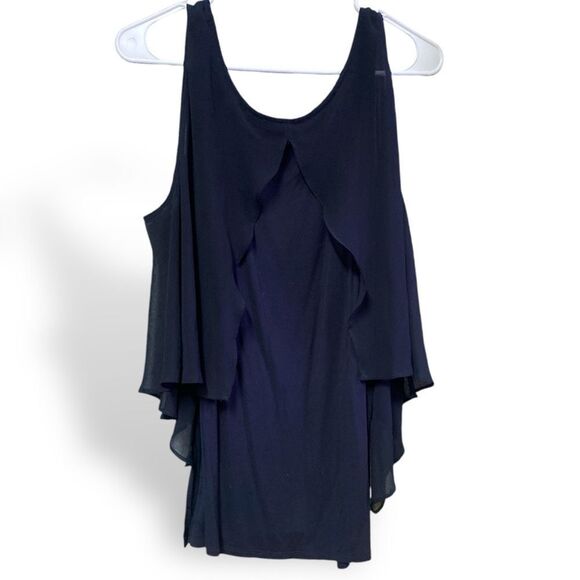 Philosophy Cold Shoulder Flutter Sleeve Top - Picture 3 of 4